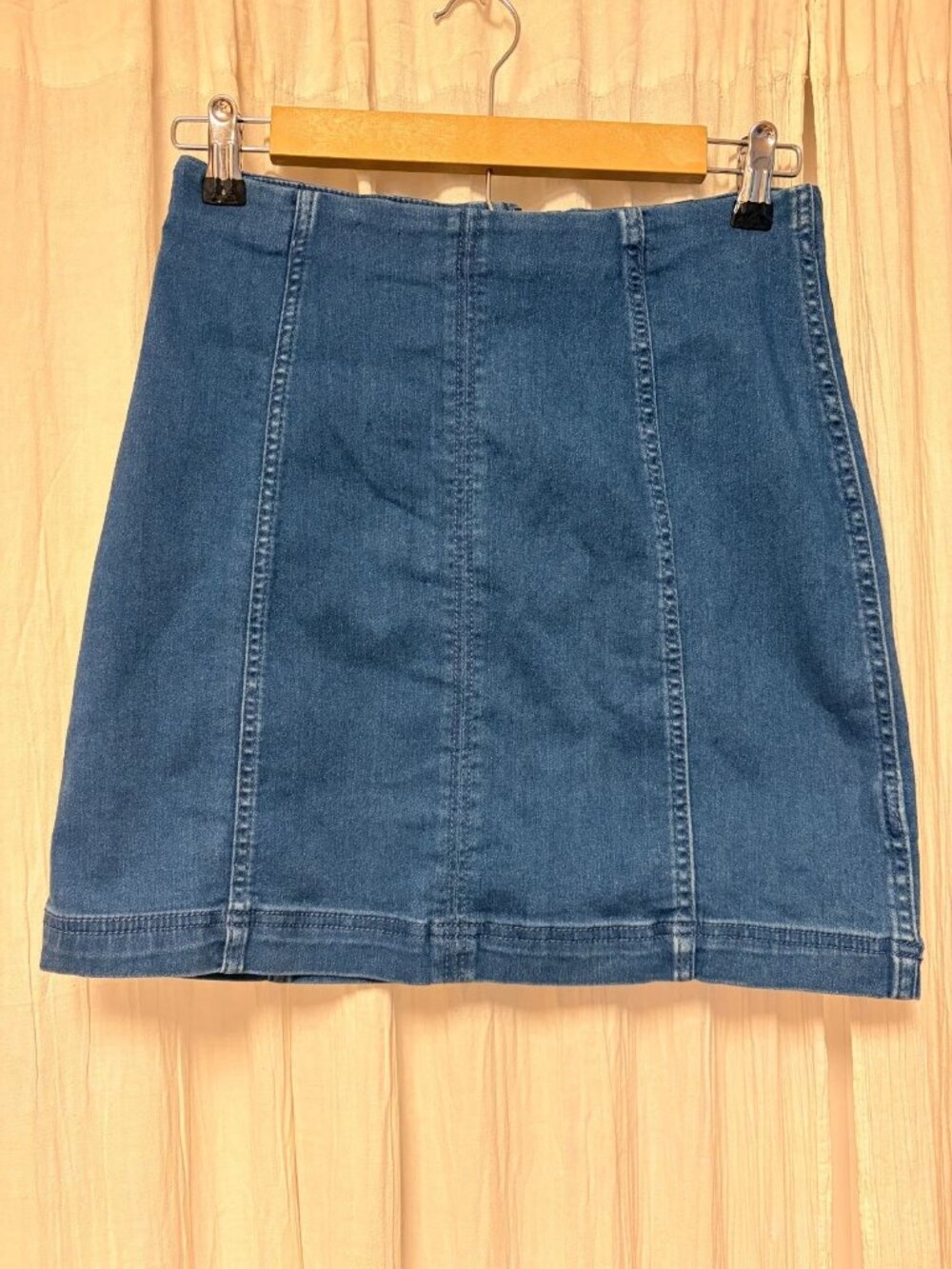 Free People Stretch Denim Mini Skirt Women's Size 10